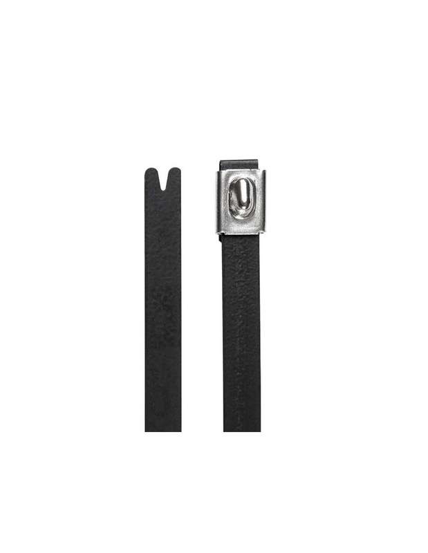 HellermannTyton - Cable Tie Ball Stainless 316 201 x 4.6mm Polyester Coating -  MBT8SFCSPBK