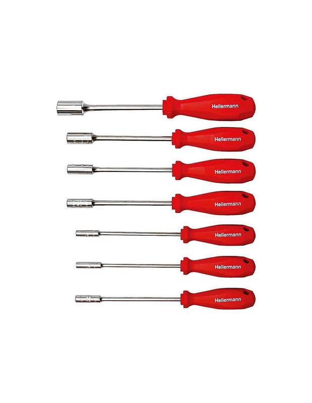 HellermannTyton - Screwdriver Socket Wrench Set 7 Piece  - SWSET