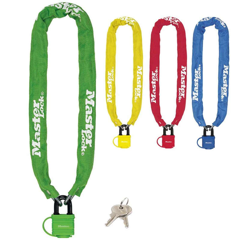 MASTERLOCK - 6MM SECURITY CHAIN AND 40MM LAM PADLOCK-MA300025