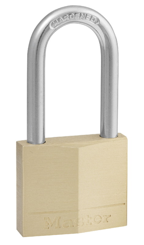 MASTERLOCK - BRASS LOCK 50MM L/SHA ADJ SHA 70-155MM-MA300039
