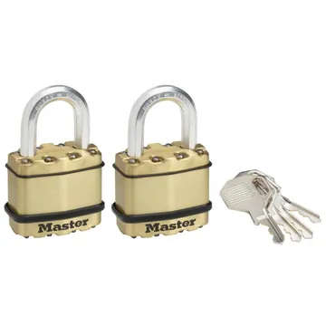 MASTERLOCK - EXCELL 45MM LAM BRASS OCT 2KA-MA455001