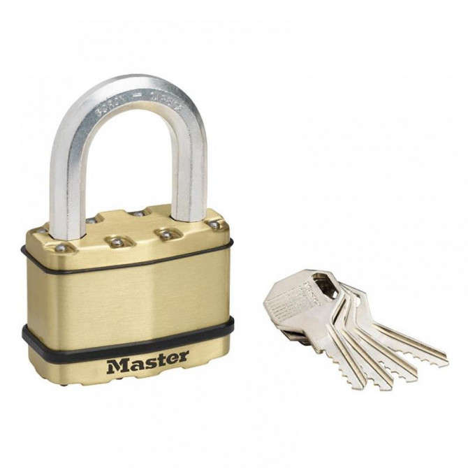 MASTERLOCK - EXCELL 64MM LAM BRASS OCT 38MM SHA-MA455008