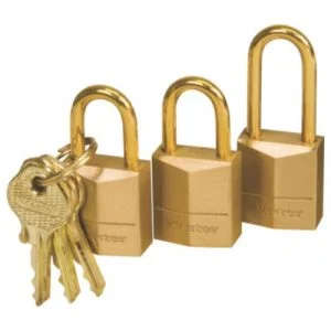 MASTERLOCK - BRASS LOCK 85MM INSURANCE K/A-MA600085