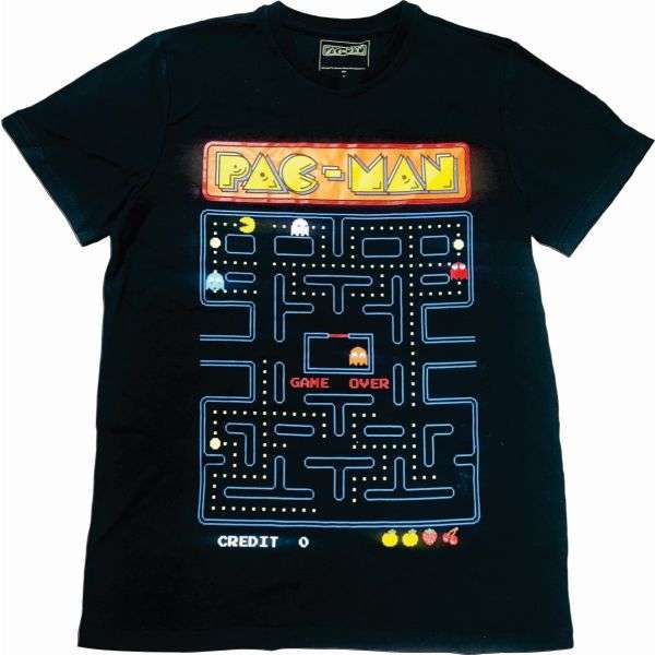 Pacman Retro Tee Black