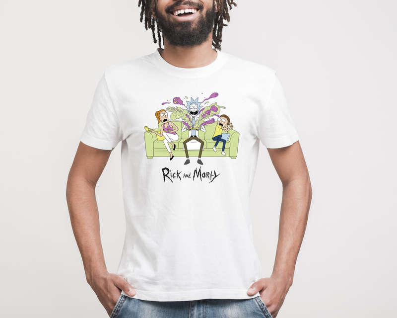 Rick N Morty Rick Tee White