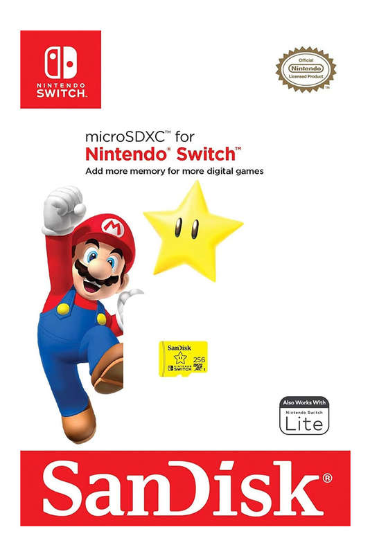 Sandisk Micro SDXC Nintendo 256GB