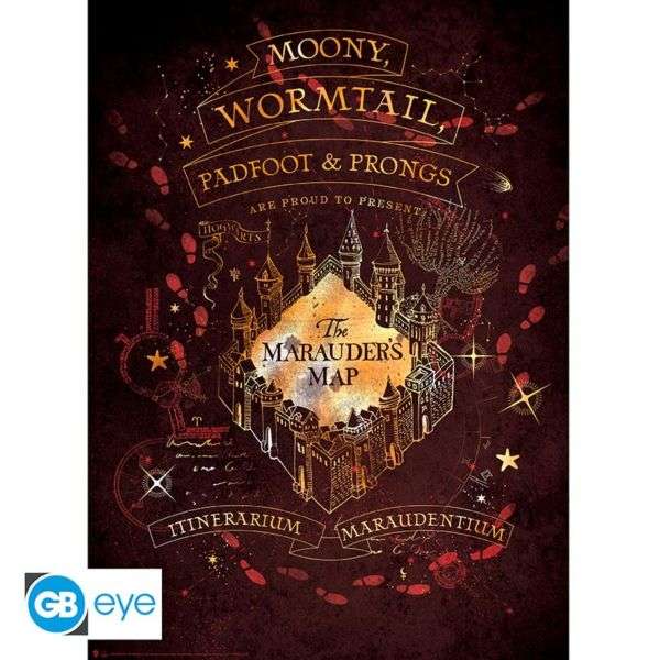 Harry Potter 2 Set Crest and Marauder Posters (ME)