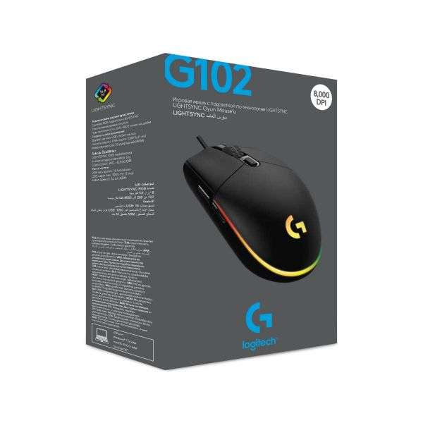 Logitech G102 Mouse Lightsync Black