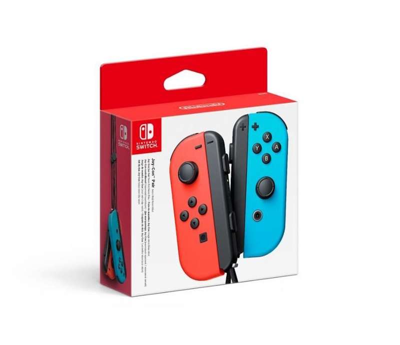 Joy Con Pair Neon Red and Blue (NS)