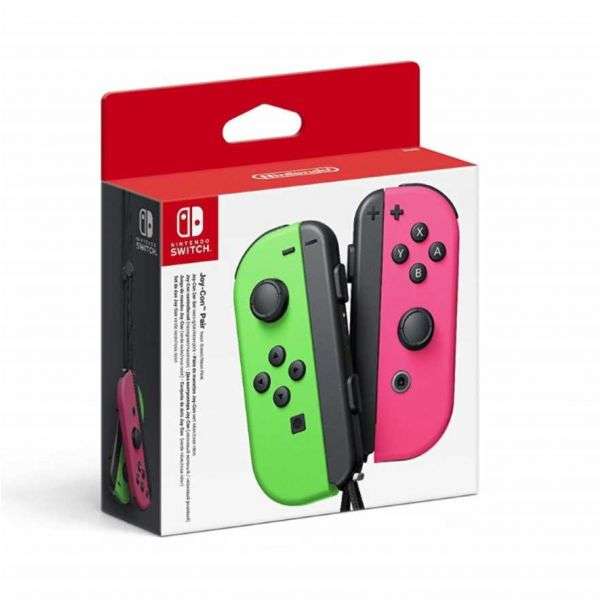 Joy Con Pair Neon Green and Pink (NS)