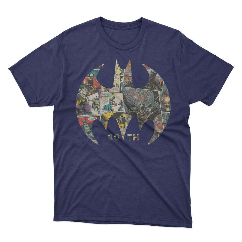Batman 80 Years Anniversary Tee Navy