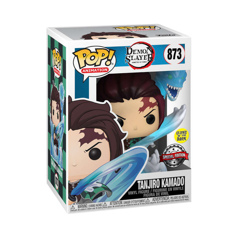 Funko POP Demon Slayer Tanjiro with Dragon Glow Translucent