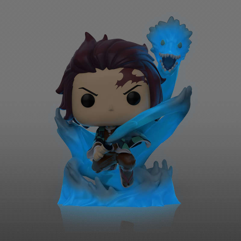 Funko POP Demon Slayer Tanjiro with Dragon Glow Translucent