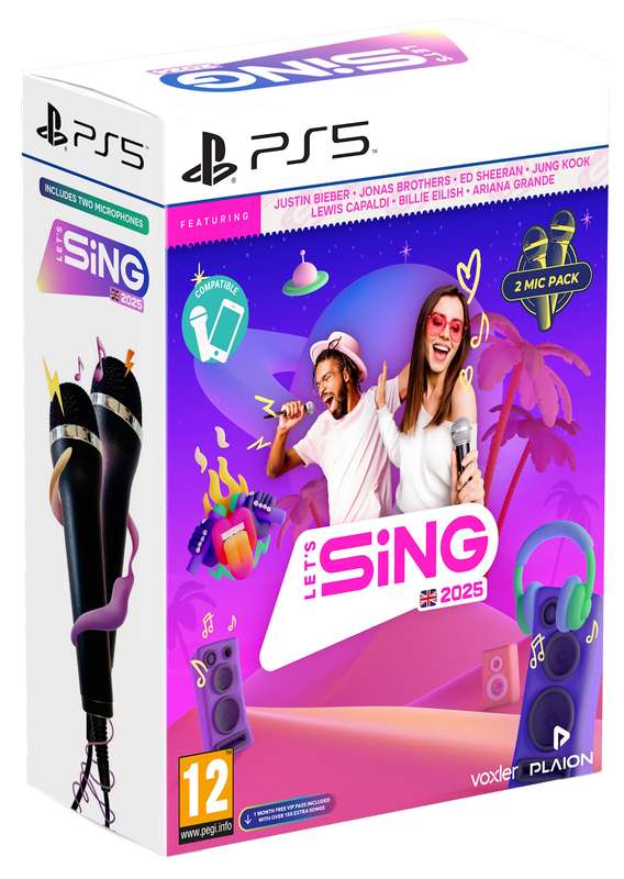 Lets Sing 2025 + 2 Mic's