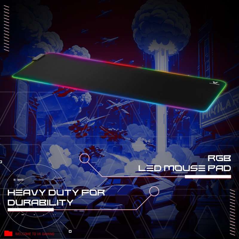Volkano VX Gaming Harmonia RGB Mousepad Extra Wide