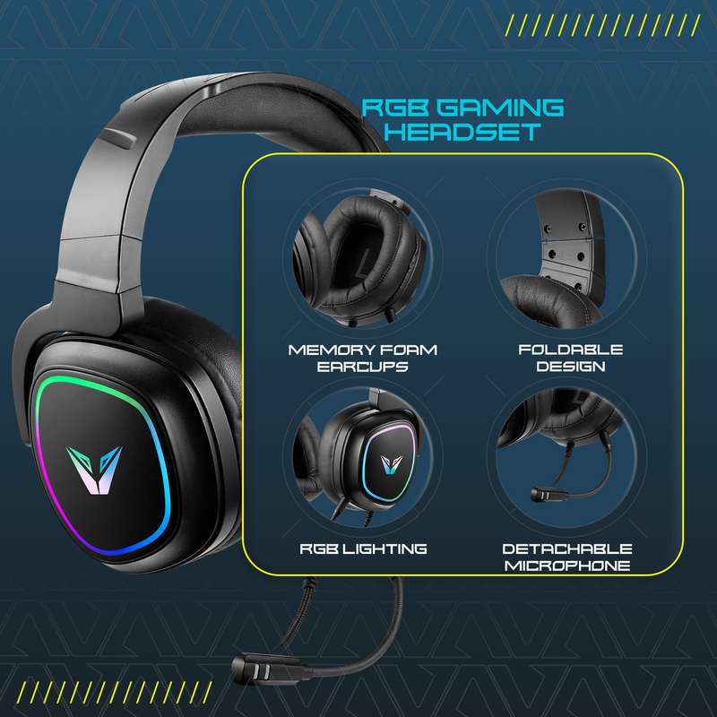 Volkano VX Gaming Thunder Series Gaming Headset RGB