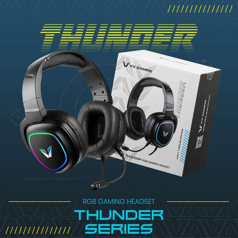 Volkano VX Gaming Thunder Series Gaming Headset RGB