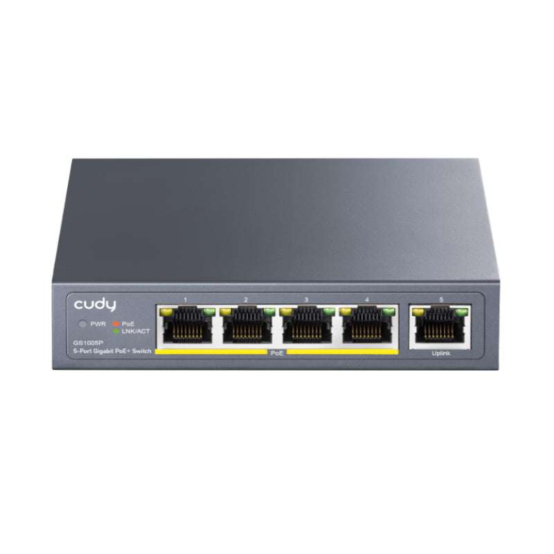Cudy 5-Port 10/100/1000M PoE+ Switch 65W Unmanaged