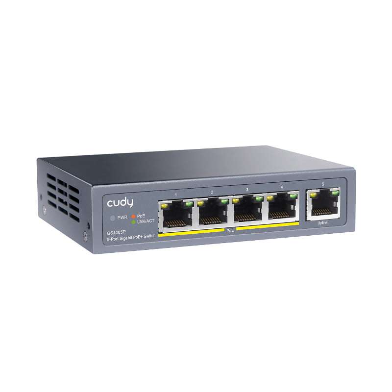 Cudy 5-Port 10/100/1000M PoE+ Switch 65W Unmanaged