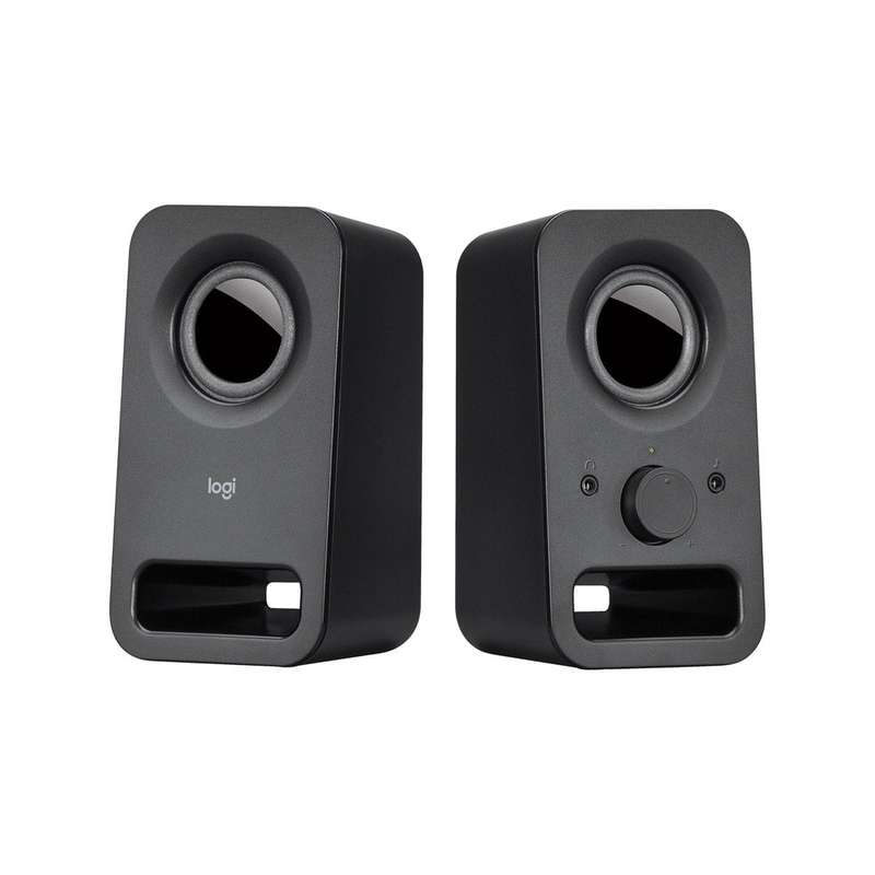 LOGITECH - Z150 STEREO SPEAKERS WITH HEADPHONE JACK |  MIDNIGHT BLACK