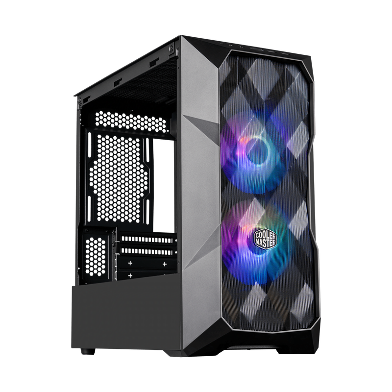 Cooler Master TD300 |  Mini Tower |  PC |  Black |  Micro-ITX | Mini-ITX |  Mesh |  Plastic |  Steel
