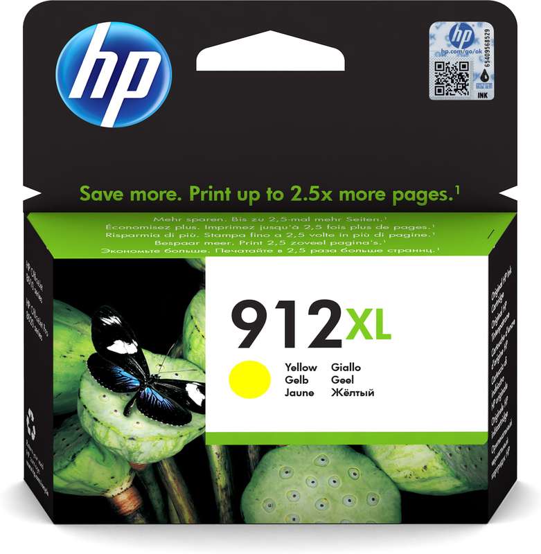 HP # 912XL HIGH YIELD YELLOW ORIGINAL INK CARTRIDGE
