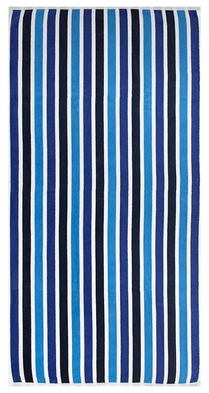 Bunty's Beach Towel 0700 - Design 177 - 090x180cms - 3 Stripe Mix - 700gms