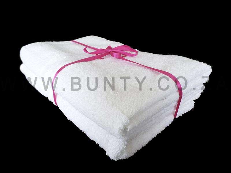 Bunty's No Snag 425 GSM - 085x150cms Bath Sheets White