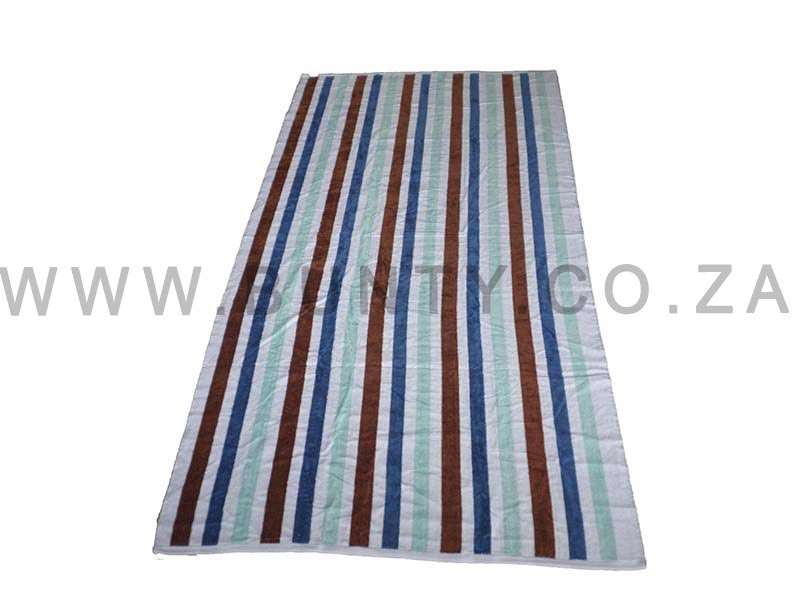 Bunty's Beach Towel 0700 - Design 177 - 090x180cms - 3 Stripe Mix - 700gms