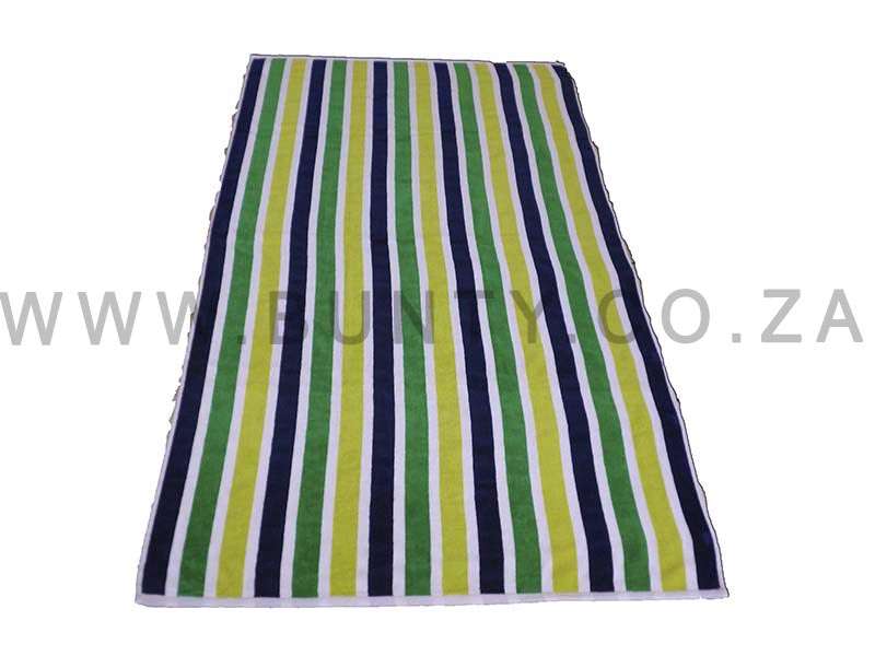 Bunty's Beach Towel 0700 - Design 177 - 090x180cms - 3 Stripe Mix - 700gms