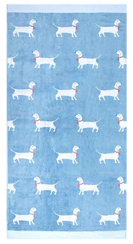 Bunty's Beach Towel 0800 - Design 027 - 090x150cms - Joules Sausage Dogs - SLIGHTLY IMPERFECT