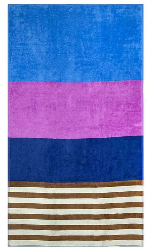 Bunty's Beach Towel 0700 - Design 037 - 090x170cms - Wide Stripes - 720GMS