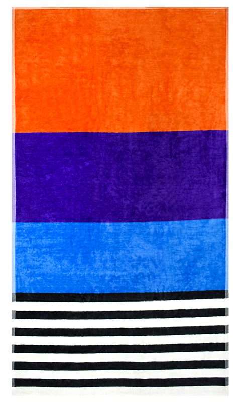 Bunty's Beach Towel 0700 - Design 037 - 090x170cms - Wide Stripes - 720GMS