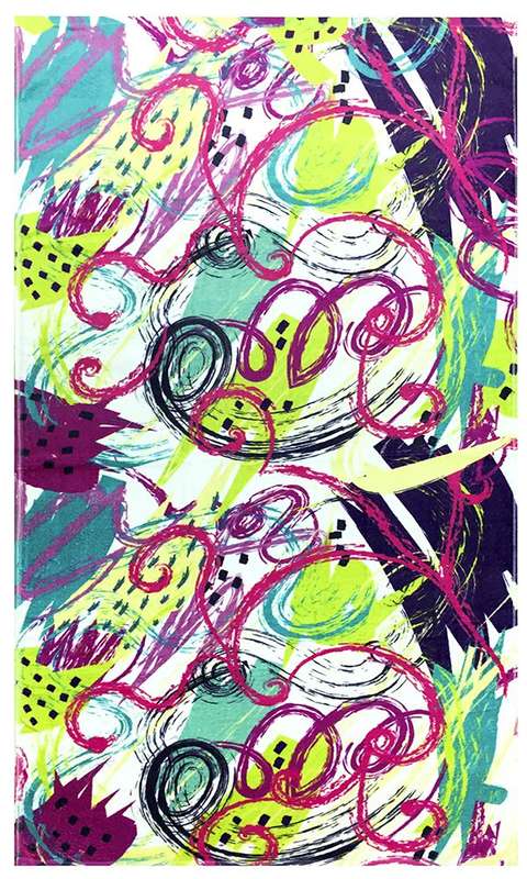 Bunty's Printed Beach Towel Design 154 - 070x140cms - 395GMS