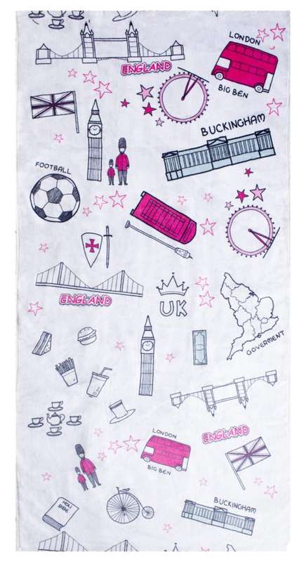 Bunty's Printed Beach Towel Design 085 - 070x140cms - 392GMS