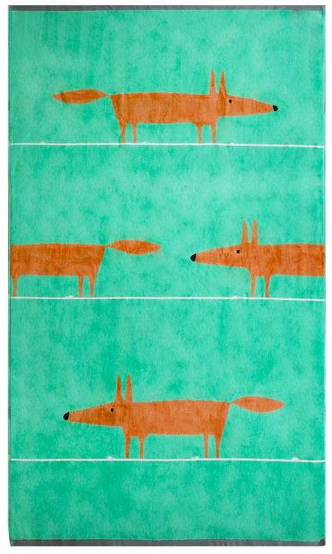 Bunty's Beach Towel 0700 - Design 097 - 095x150cms - Joules Mr Fox - 730GMS