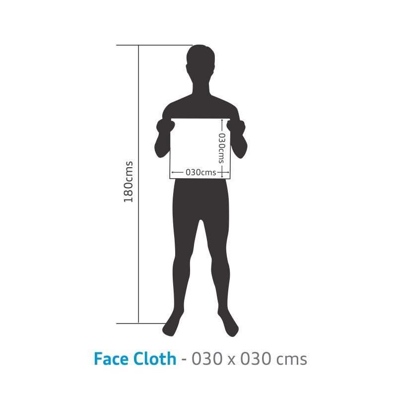Bunty's Plush 450GSM Face Cloths - 030x030cms