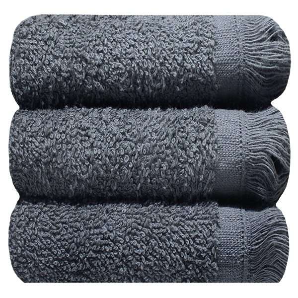 Bunty's Fringe Guest Towel 380GSM - 030x050cms - 20 Colours - 03 Piece Pack - Castlerock
