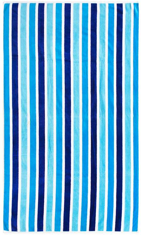 Bunty's Beach Towel 0700 - Design 177 - 090x180cms - 3 Stripe Mix - 700gms