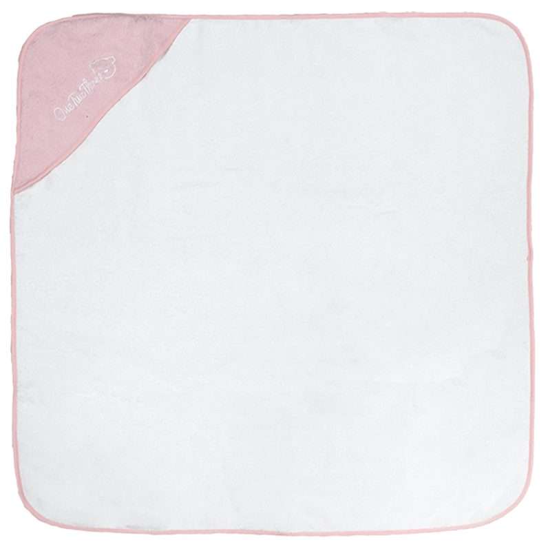 Bunty's Baby Hooded Towel - Design 001 - 090x090cms - 380GSM - 01 Pc Pack - 123 - Strawberry Cream