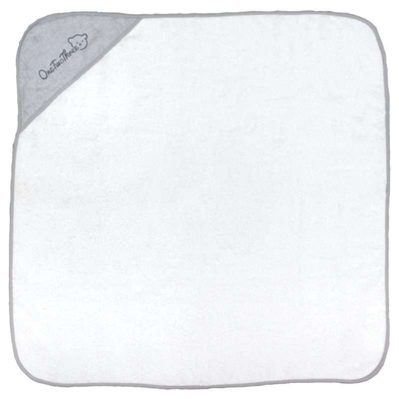 Bunty's Baby Hooded Towel - Design 003 - 090x090cms - 380GSM - 01 Pc Pack - 123 - High-Rise Grey ...