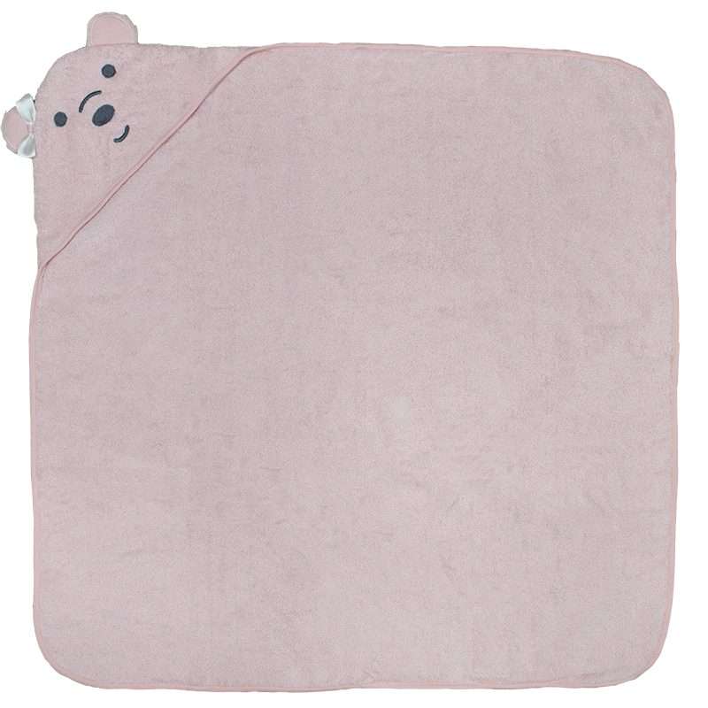 Bunty's Baby Hooded Towel - Design 011 - 090x090cms - 380GSM - 01 Pc Pack - Teddy Bear - Strawber...