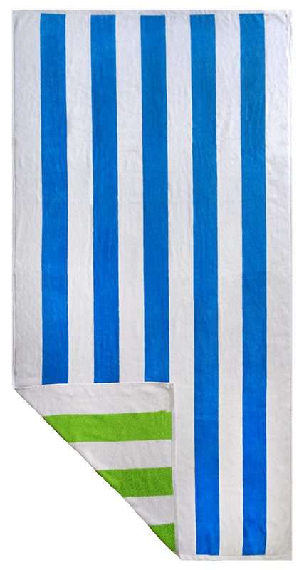 Bunty's Beach Towel 1000 - Design 24 - 100x180cms - Slightly Imperfect - Reversible Cabana - 1000GMS