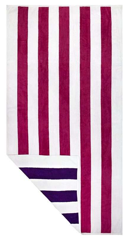 Bunty's Beach Towel 1000 - Design 24 - 100x180cms - Slightly Imperfect - Reversible Cabana - 1000GMS