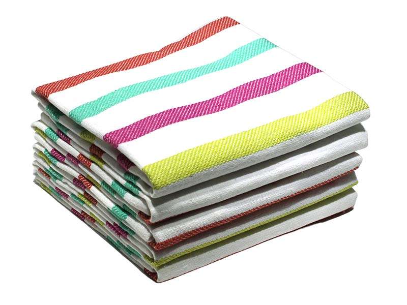 Bunty's Kitchen Towel - Design 2008 - 045x070cms - (05 Pc Pack) - Stripes