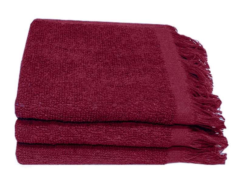 Bunty's Recycled Yarn - Ocean's 380GSM - Fringe Towels 033x050cms - 6 Colours - 03 Pc Pack