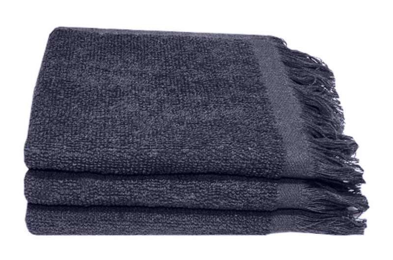 Bunty's Recycled Yarn - Ocean's 380GSM - Fringe Towels 033x050cms - 6 Colours - 03 Pc Pack