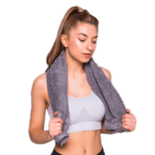 Bunty's Plush Gym Towel 450 GSM with Zip Pocket  - 01 Piece Pack