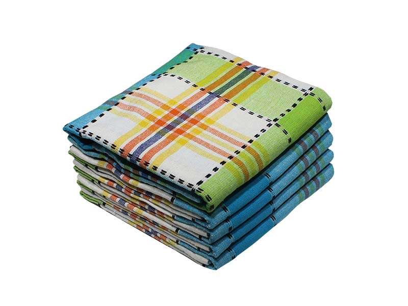Bunty's Kitchen Towel - Design 2051 - 050x070cms - (05 Pc Pack) -Big Checks