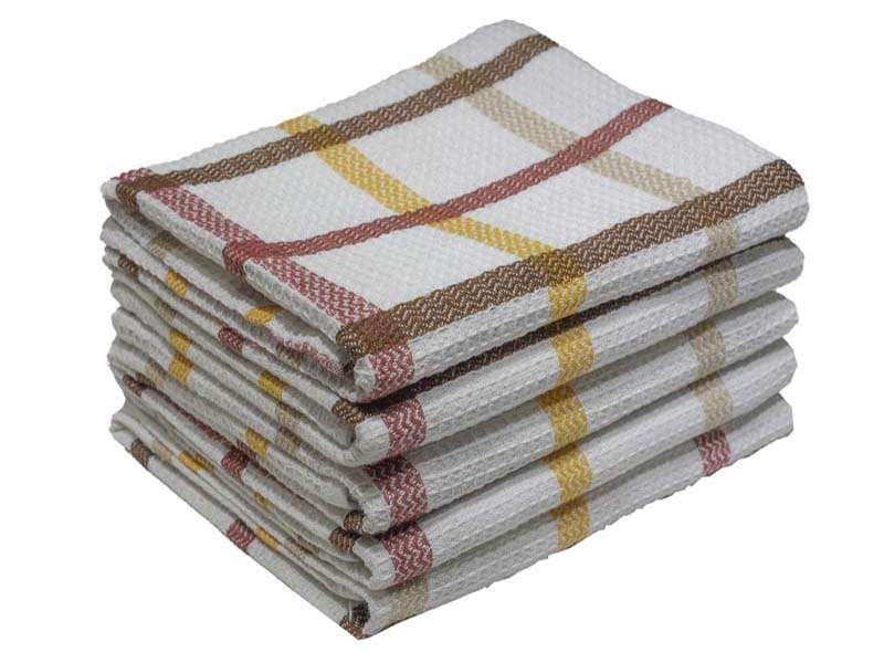 Bunty's Kitchen Towel - Design 2003 - 040x070cms - (05 Pc Pack) - Big Checks